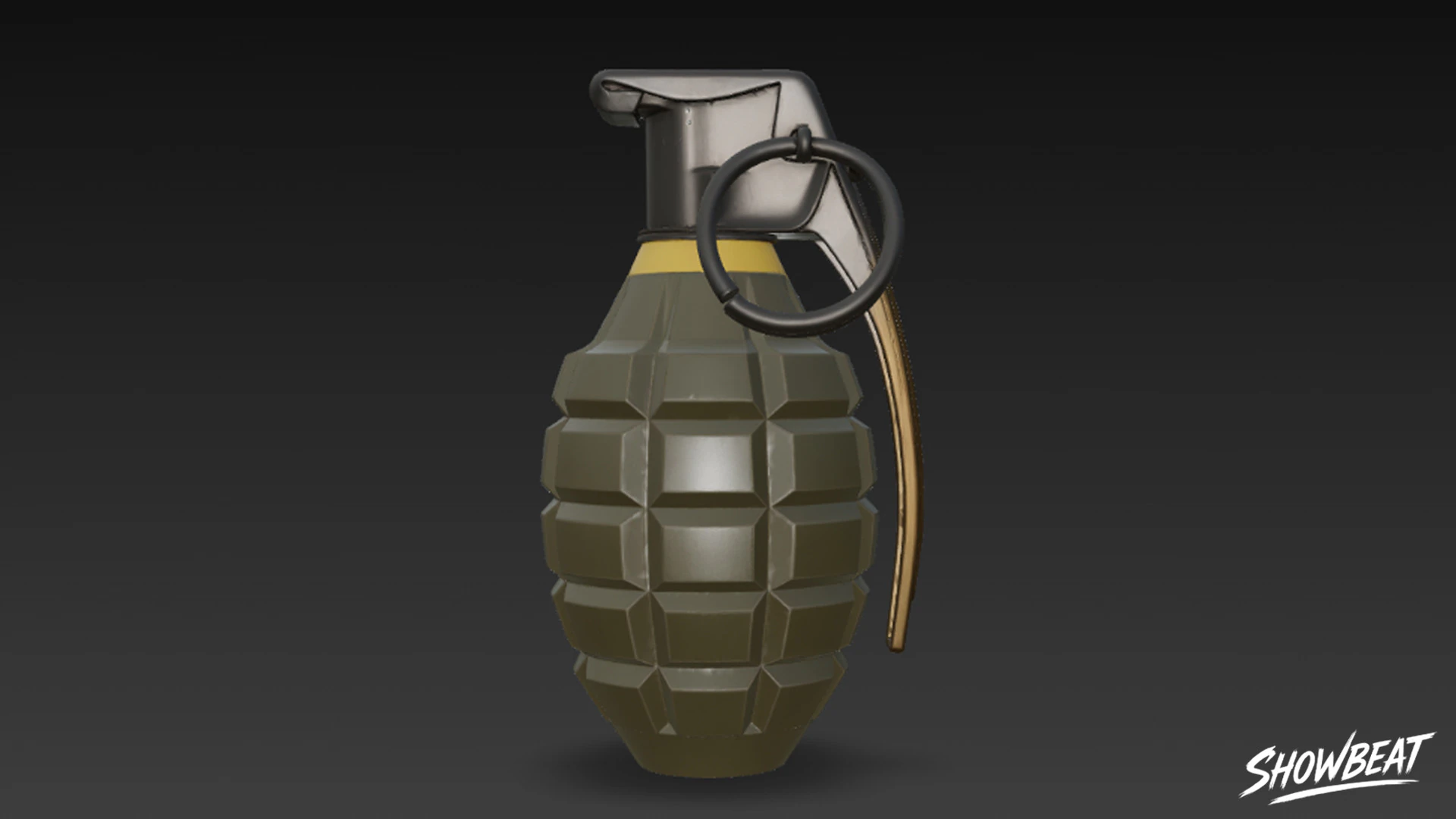 Grenade Modern 3D Model .c4d .max .obj .3ds .fbx .stl .blend 