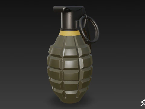 Grenade Modern 3D Model