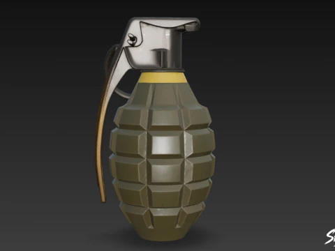 Grenade Modern 3D Model