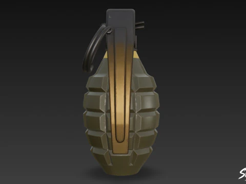 Grenade Modern 3D Model