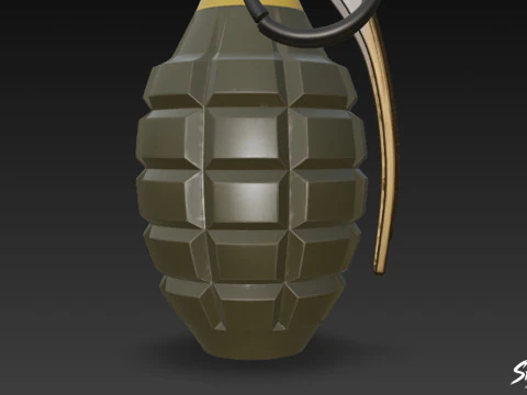Grenade Modern 3D Model
