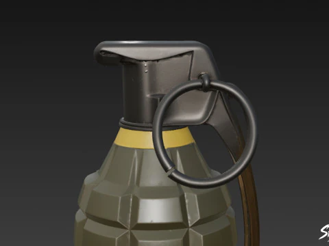 Grenade Modern 3D Model