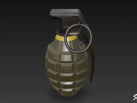 Grenade Modern 3D Model