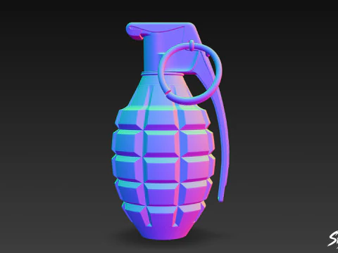 Grenade Modern 3D Model