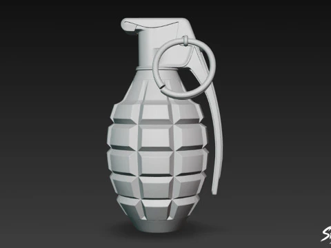 Grenade Modern 3D Model