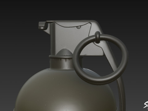 ग्रेनेड ऑलिव 01 3D मॉडल