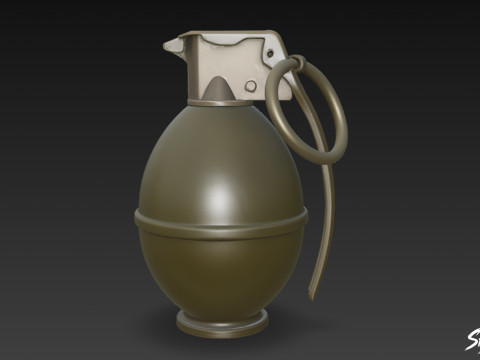 ग्रेनेड ऑलिव 02 3D मॉडल