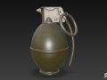 Grenade Olive 02 Modelo 3D