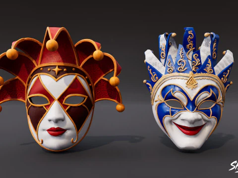 Paquete de m&aacute;scaras Modelo 3D