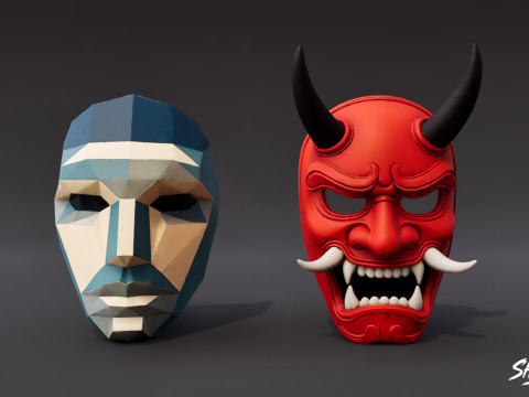 Paquete de máscaras Modelo 3D