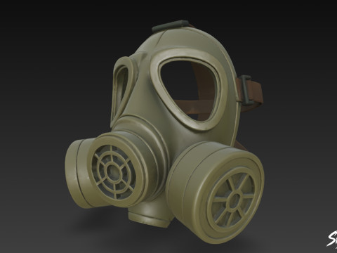गैस मास्क VOL2 3D मॉडल