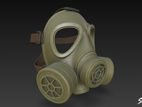 गैस मास्क VOL2 3D मॉडल
