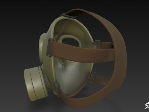 गैस मास्क VOL2 3D मॉडल