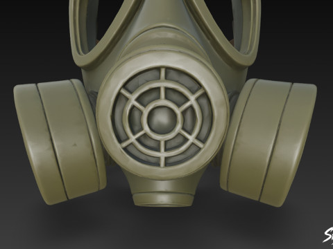 गैस मास्क VOL2 3D मॉडल