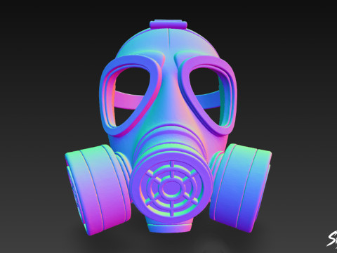 गैस मास्क VOL2 3D मॉडल