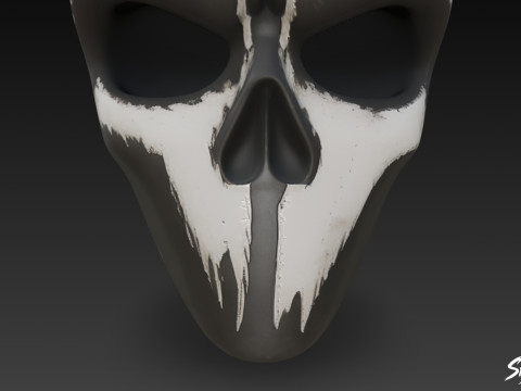 Маска призрачного черепа 3D Модель
