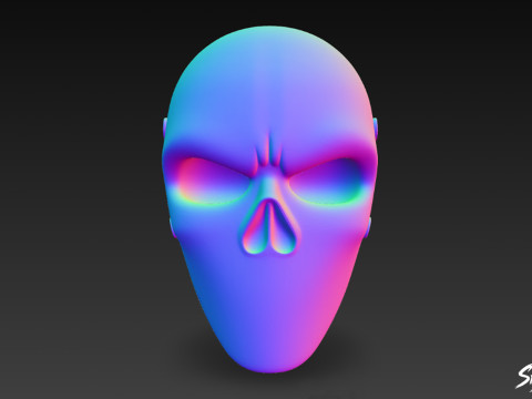 Маска призрачного черепа 3D Модель