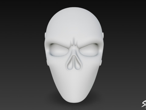 Маска призрачного черепа 3D Модель