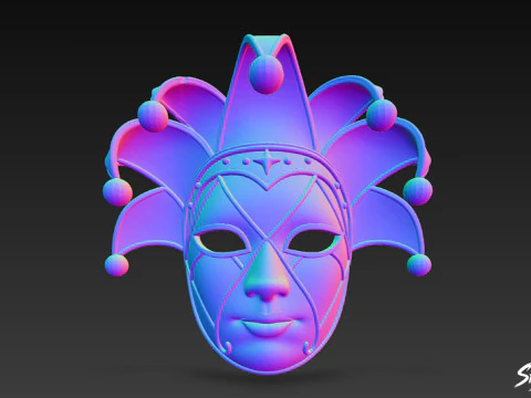 Jester Mask 3D Model