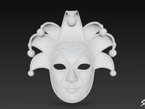 Jester Mask 3D Model