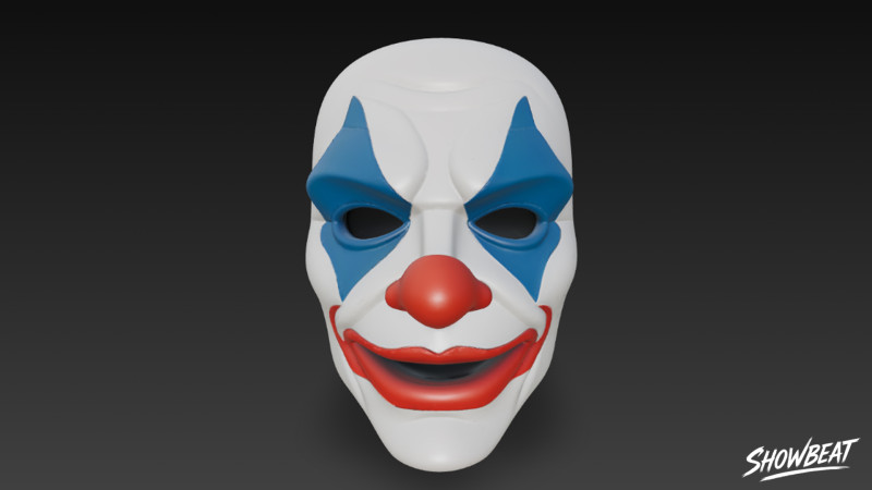 Máscara do Coringa Modelo 3D .c4d .max .obj .3ds .fbx .stl .blend