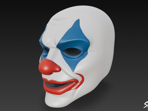 Máscara do Coringa Modelo 3D