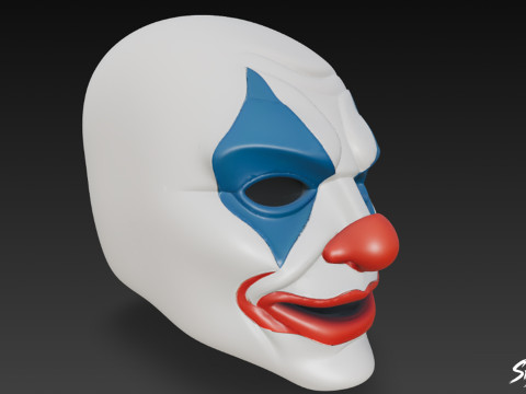 Máscara do Coringa Modelo 3D