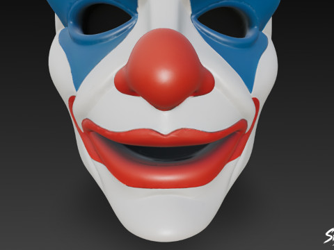 Máscara do Coringa Modelo 3D