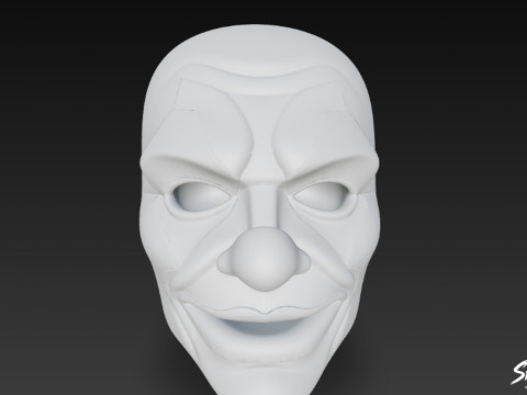 Máscara do Coringa Modelo 3D