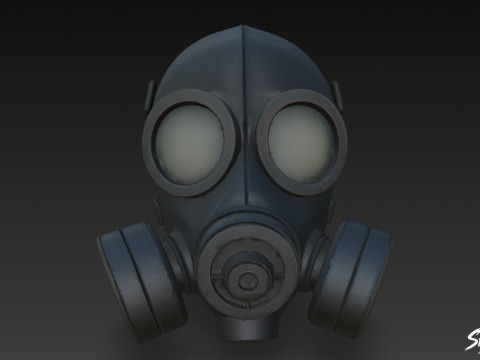 गैस मास्क VOL1 3D मॉडल