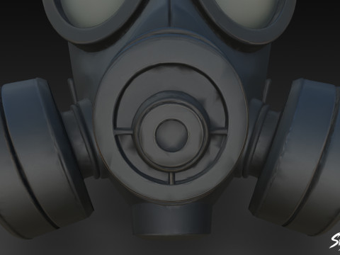 Máscara de gas VOL1 Modelo 3D