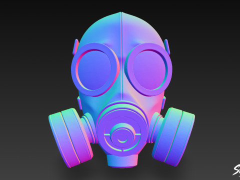 Máscara de gas VOL1 Modelo 3D