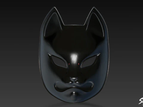 Kitsune Mask 3D Model