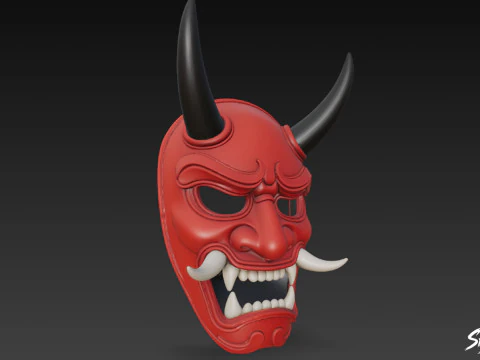 Oni Mask 3D Model