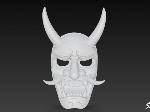 Máscara Oni Modelo 3D