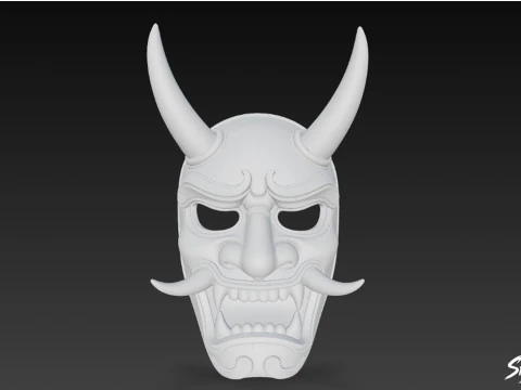 Oni Mask 3D Model