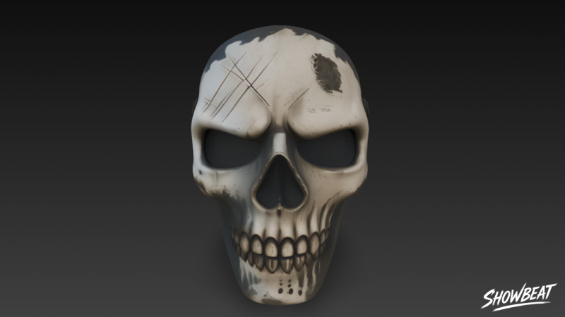 Máscara de caveira Modelo 3D .c4d .max .obj .3ds .fbx .stl .blend