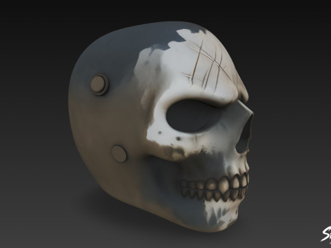 Máscara de caveira Modelo 3D