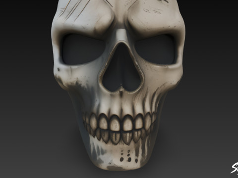 Máscara de caveira Modelo 3D