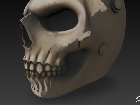 Máscara de caveira Modelo 3D