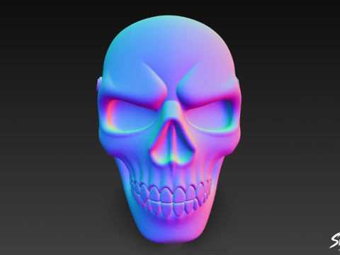 Máscara de caveira Modelo 3D