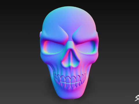 Skull Mask 3D Model