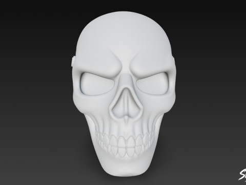 Máscara de caveira Modelo 3D