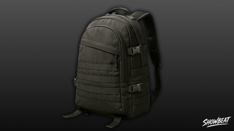 Черный тактический рюкзак 3D Модель .c4d .max .obj .3ds .fbx .stl .blend