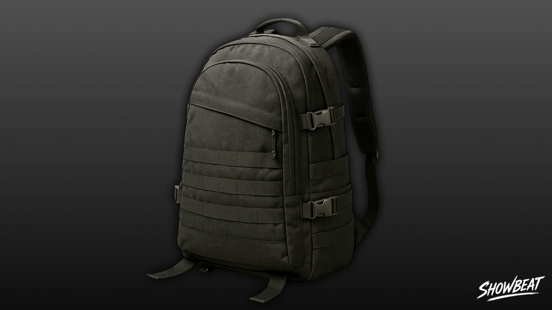 Black Tactical Backpack 3D Model .c4d .max .obj .3ds .fbx .stl .blend