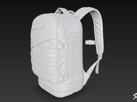 Desert Camo Backpack 3D Model