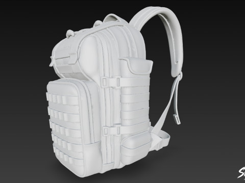 Digitaler Camo-Rucksack 3D Modell