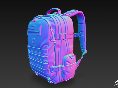 Zeytin Saldırısı Sırt Çantası 3D Model