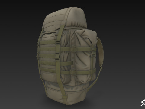 オリーブ フィールド バックパック 3Dモデル