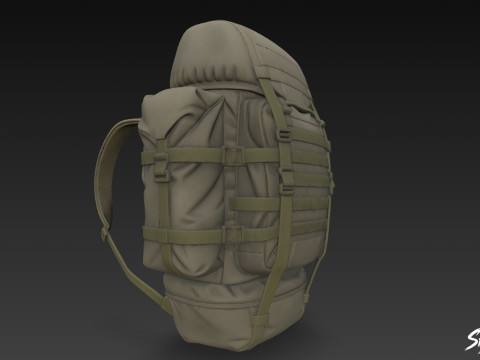 オリーブ フィールド バックパック 3Dモデル